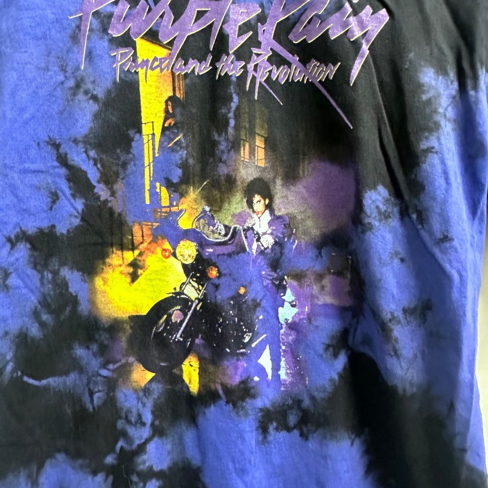 Prince “Purple Rain” Official Tie-Dye Graphic Band Tee | Size M - Picture 2 of 4